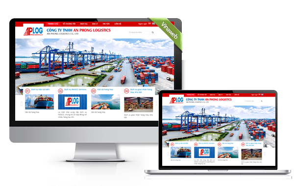 Mẫu web doanh nghiệp vận tải Logistics An Phong