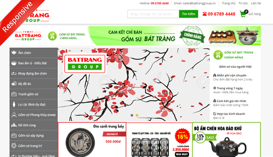 Thiết kế website bán hàng đẹp Gốm sứ Bát Tràng Group