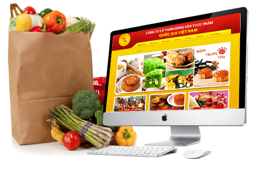 Vinaweb thiết kế trang web thực phẩm quốc gia Việt Nam