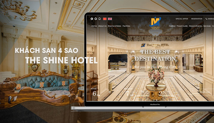 Thiết kế Website Khách sạn - Đặt phòng trực tuyến chuyên nghiệp