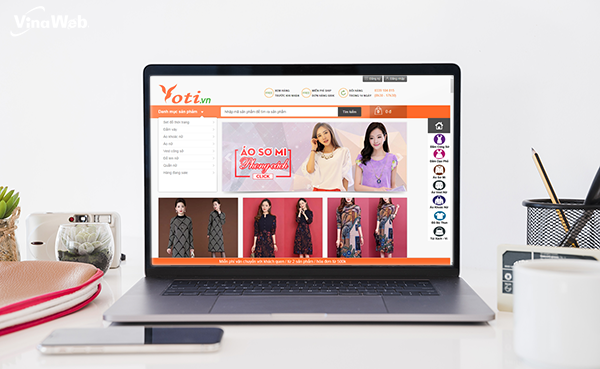 Thiết kế website bán hàng shop thời trang đẹp ấn tượng